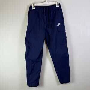 Nike Sportswear Club Woven Utility Cargo Pants Mens M Navy Blue DD5207-410